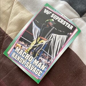 Vintage WWF Superstar Macho Man Randy Savage postcard